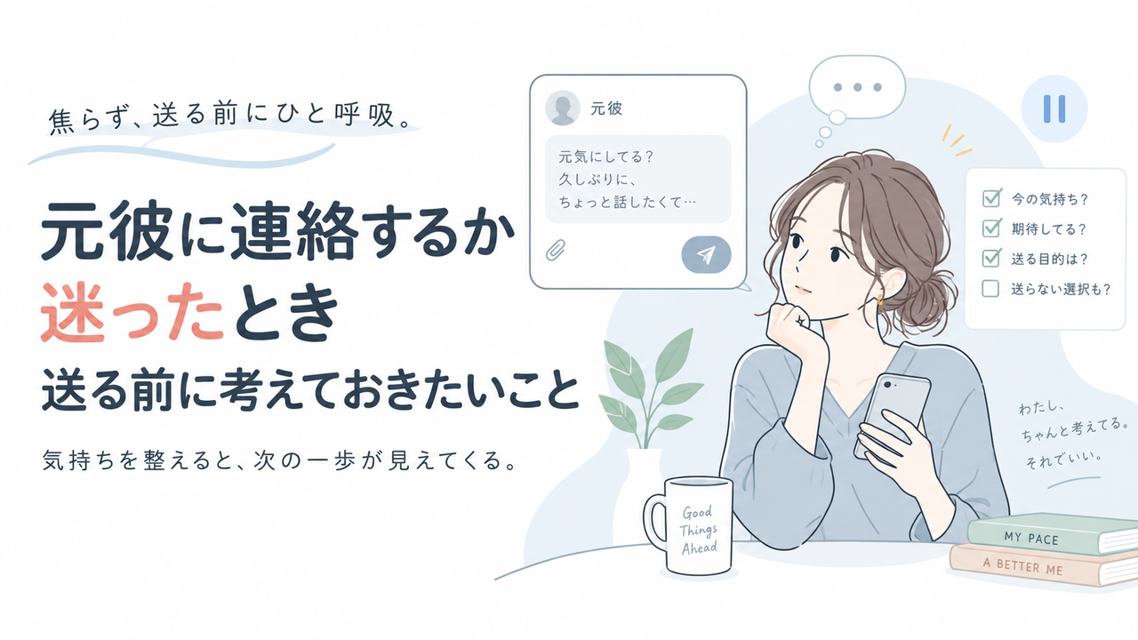 元彼に連絡するか迷ったとき｜送る前に考えておきたいこと