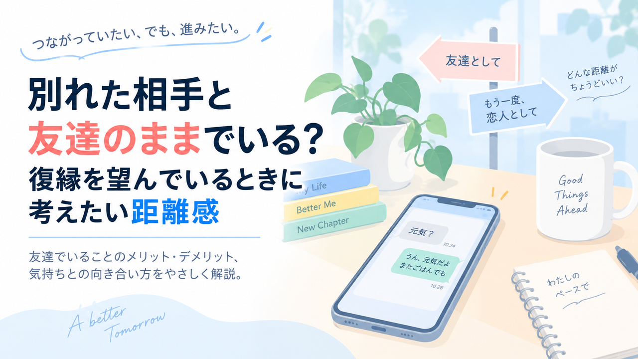 別れた相手と友達のままでいる？復縁を望んでいるときに考えたい距離感