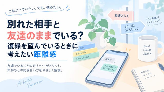 別れた相手と友達のままでいる？復縁を望んでいるときに考えたい距離感
