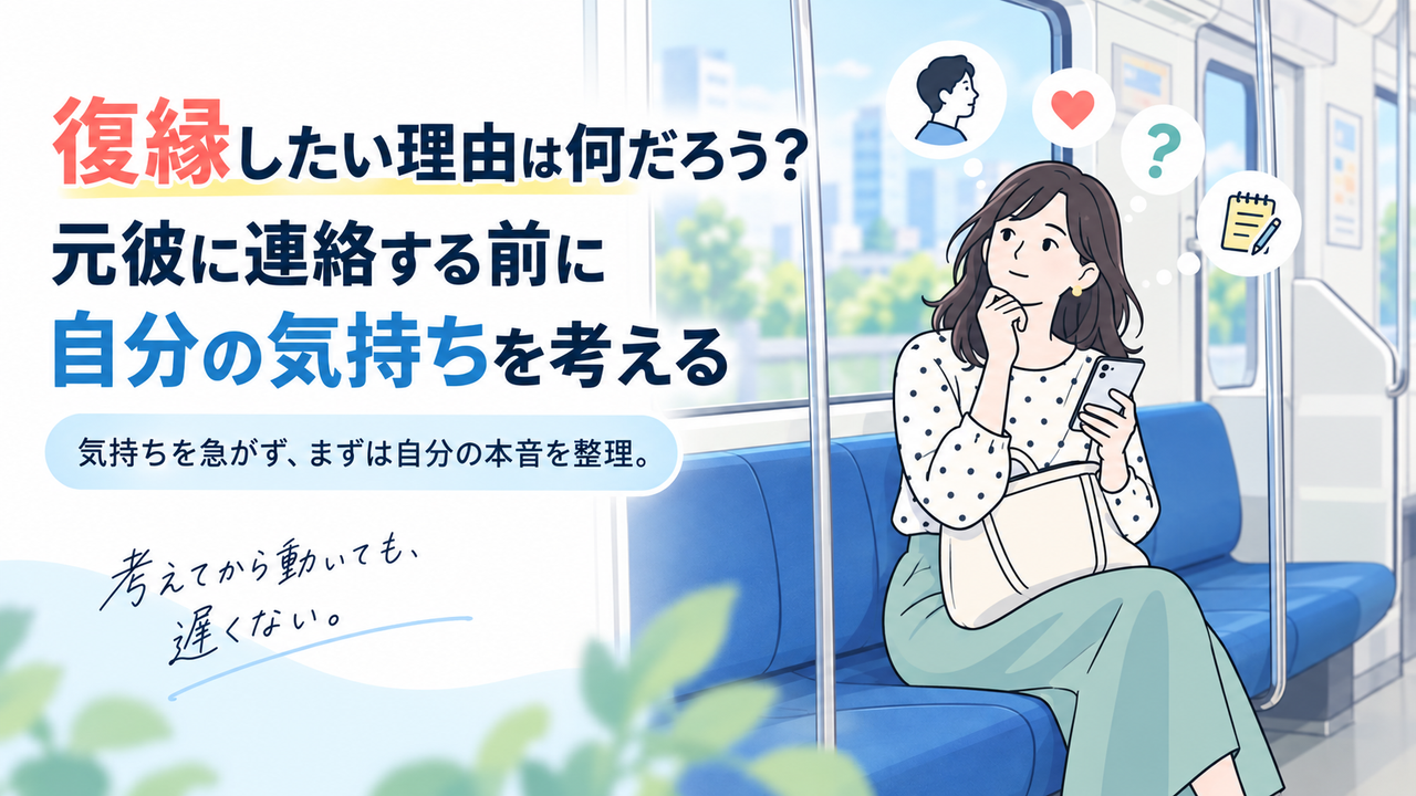 復縁したい理由は何だろう？元彼に連絡する前に自分の気持ちを考える