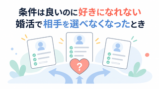 条件は良いのに好きになれない｜婚活で相手を選べなくなったとき