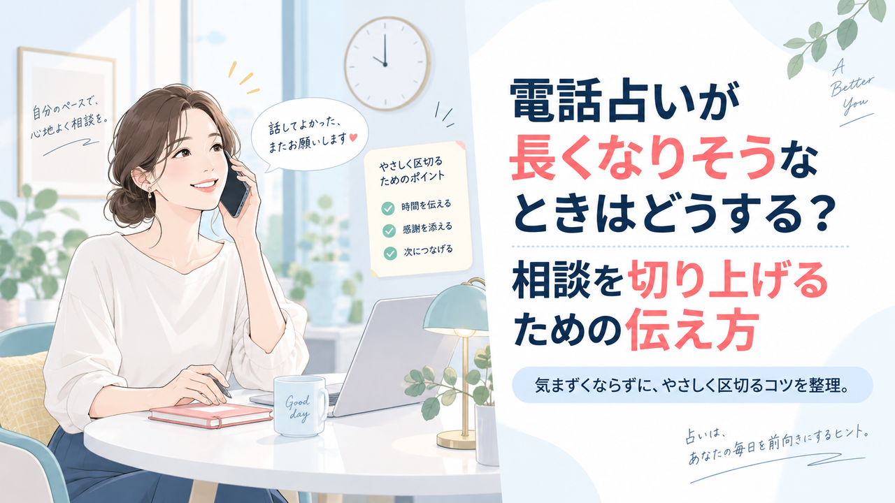 電話占いが長くなりそうなときはどうする？相談を切り上げるための伝え方