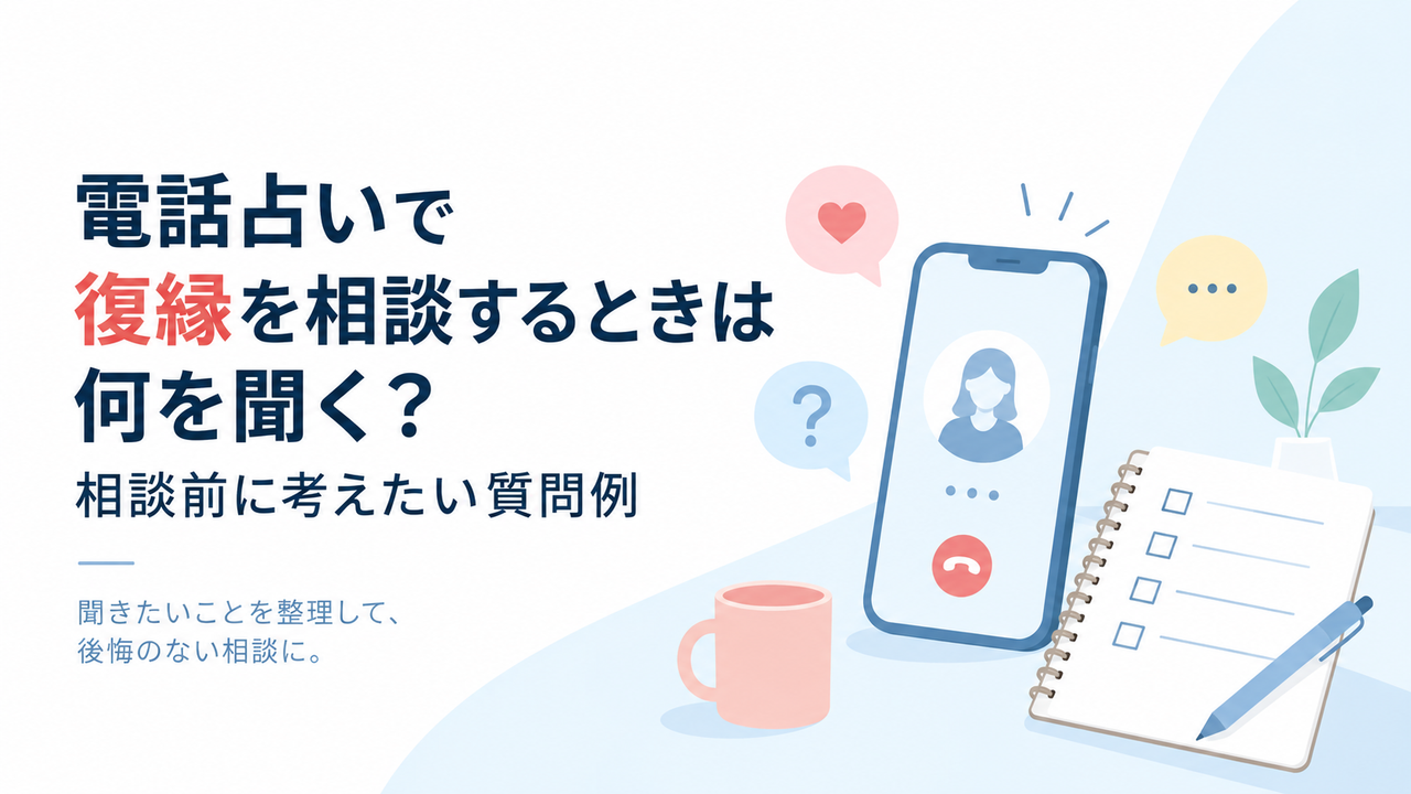 電話占いで復縁を相談するときは何を聞く？相談前に考えたい質問例