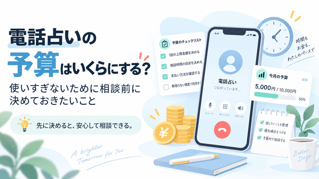 電話占いの予算はいくらにする？使いすぎないために相談前に決めておきたいこと