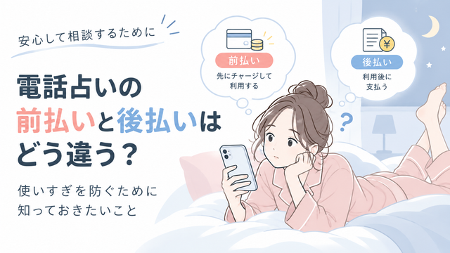 電話占いの前払いと後払いはどう違う？使いすぎを防ぐために知っておきたいこと