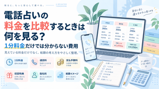 電話占いの料金を比較するときは何を見る？1分料金だけでは分からない費用