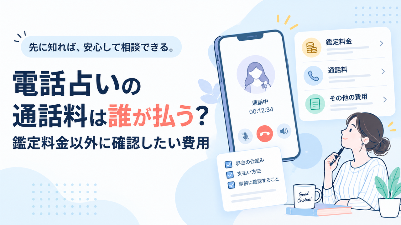 電話占いの通話料は誰が払う？鑑定料金以外に確認したい費用
