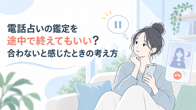 電話占いの鑑定を途中で終えてもいい？合わないと感じたときの考え方