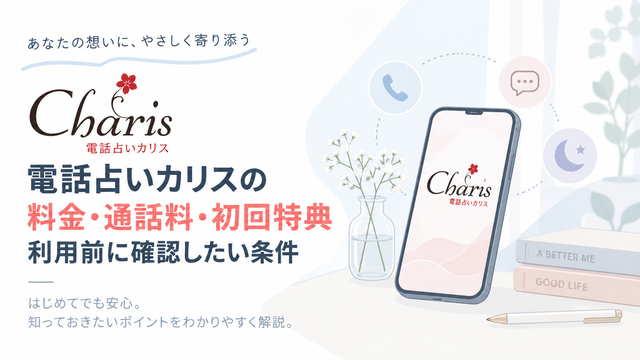 電話占いカリスの料金・通話料・初回特典｜利用前に確認したい条件