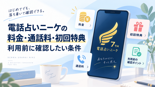 電話占いニーケの料金・通話料・初回特典｜利用前に確認したい条件