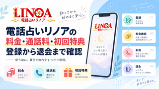 電話占いリノアの料金・通話料・初回特典｜登録から退会まで確認